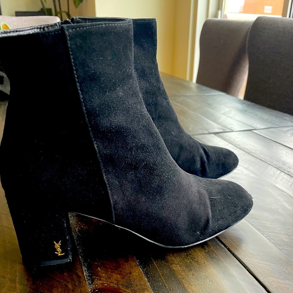 YSL Black Booties